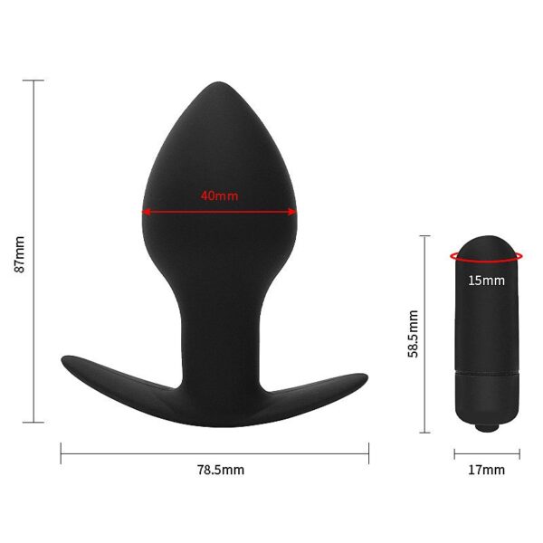 Plug Anal com Vibrador - Bateria - Image 3