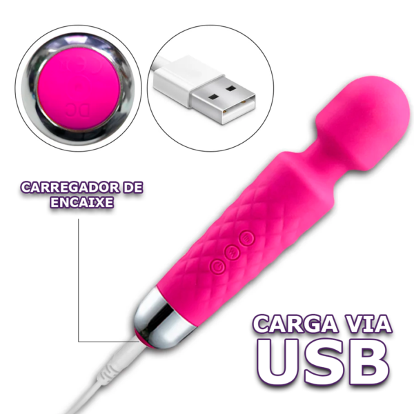 Varinha Mágica Massageadora e Estimuladora de Clitóris - Image 2