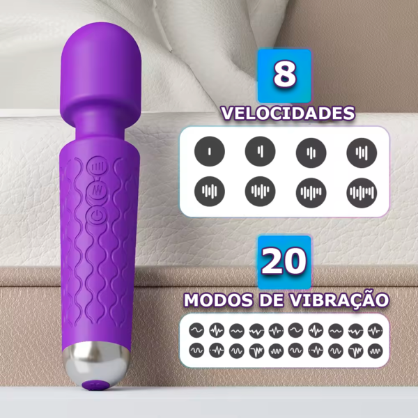 Varinha Mágica Massageadora e Estimuladora de Clitóris - Image 3