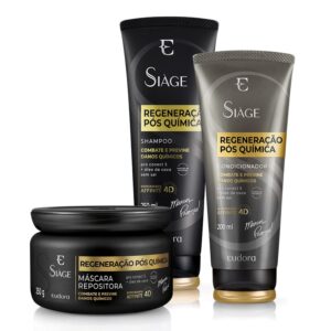 kit Eudora  Siàge Regeneração Pós Química: Shampoo + Máscara  + Condicionador