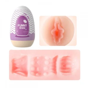 Egg Masturbador Masculino Formato Vagina em Cyberskin