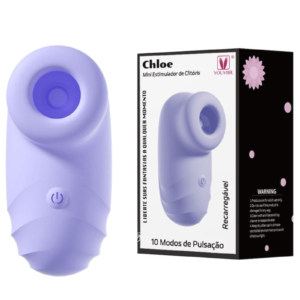 Mini vibrador  Estimulador De Clitóris Recarregável Com 10 Modos De Pulsação Chloe