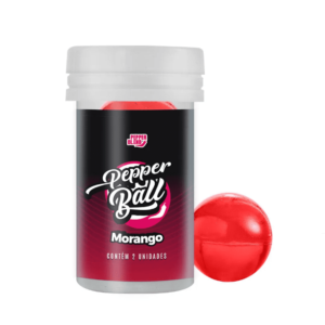 BOLINHAS PEPPER BALL MORANGO (2 UNID)